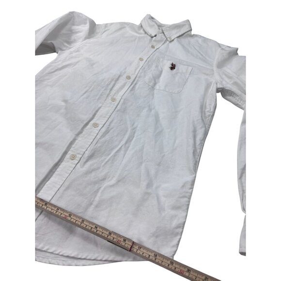 U.S. Polo Assn. Mens White Button-Down Shirt With Embroidered Logo Size S - Picture 10 of 11